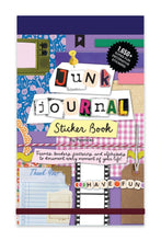 Load image into Gallery viewer, Junk Journal Sticker Book with colorful design and text on a white background