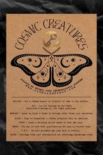 Load image into Gallery viewer, "Cosmic Creatures - Moth" Scratch Off Fortune Affirmation Card