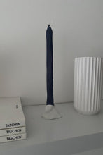Load image into Gallery viewer, Carved Charcoal Taper Single Candle