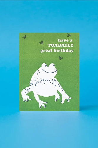 Toadally Great - Birthday Card
