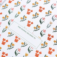Load image into Gallery viewer, Floral Embroidered Journal