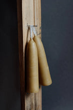 Load image into Gallery viewer, Hand Dipped Thick Beeswax Candle Pair