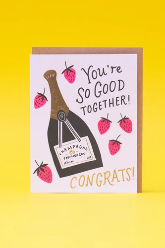 Strawberries and Champagne - Wedding Card