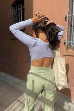 Load image into Gallery viewer, NLT Cutout bodysuit in heathered grey