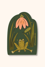 Load image into Gallery viewer, Meditating Garden Frog Sticker