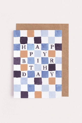 Checkerboard Birthday Mini Card