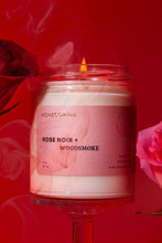 Load image into Gallery viewer, Rose Noir + Woodsmoke Soy Candle