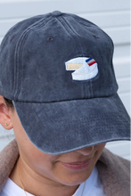 Load image into Gallery viewer, Brie Embroidered Hat - Washed Navy