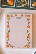 Load image into Gallery viewer, Orange Flowers Notepad
