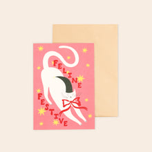 Load image into Gallery viewer, Feline Festive Card