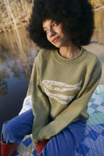 Load image into Gallery viewer, Cotton Fish Sweater - Green