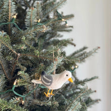 Load image into Gallery viewer, Felt Seagull Holiday Ornament