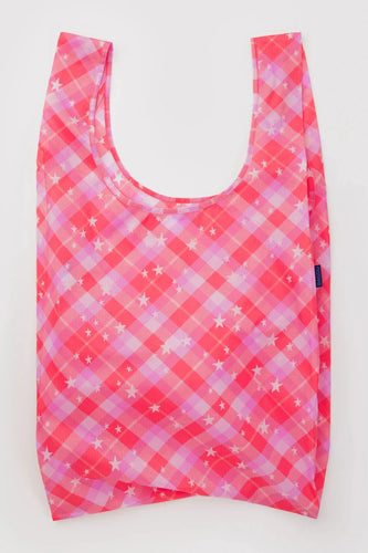 Big Baggu - Pink Star Plaid