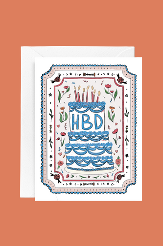 Cake and Confetti Birthday Card