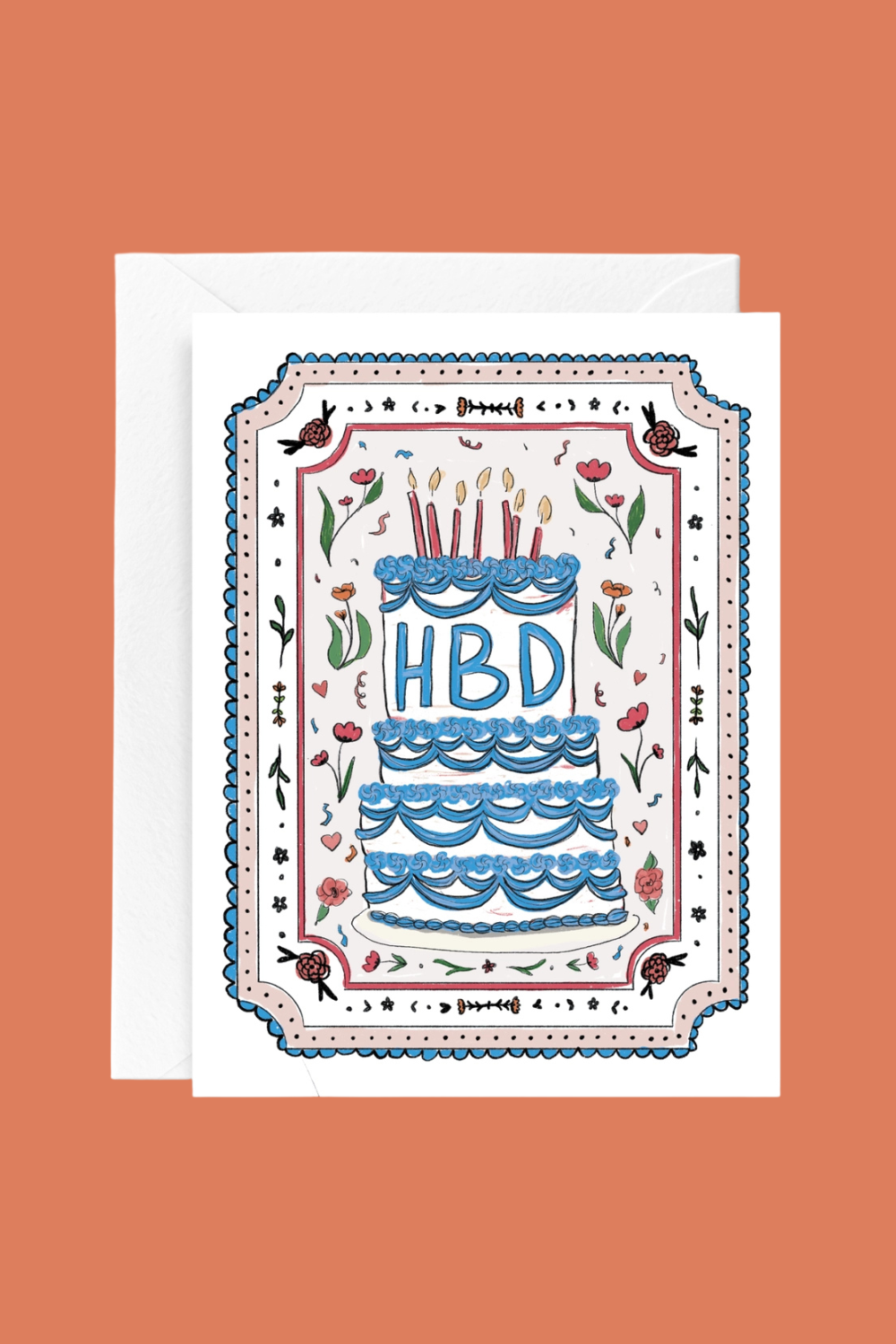 Cake and Confetti Birthday Card