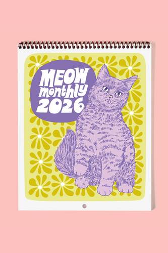 Meow Monthly 2026 Calendar