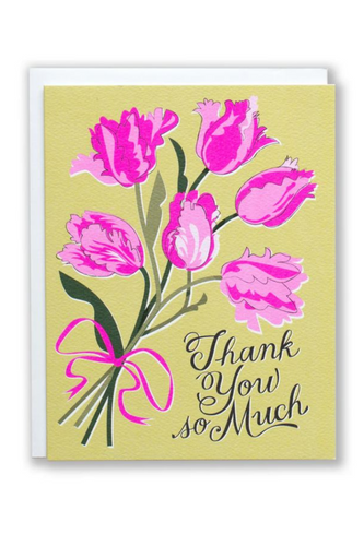 Thank You So Much Tulips Card