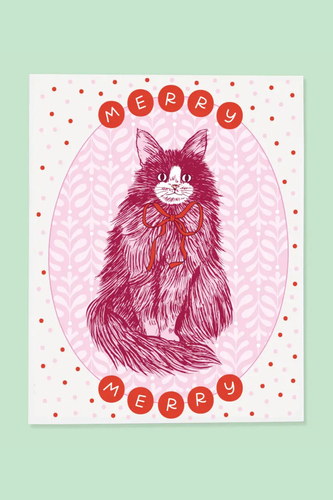 Merry Cat Card