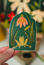 Load image into Gallery viewer, Meditating Garden Frog Sticker