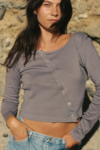 Load image into Gallery viewer, Organic Slant Cardigan - Lavender
