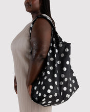 Load image into Gallery viewer, Big Baggu - Silver Metallic Polka Dot
