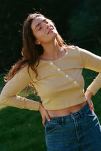 Load image into Gallery viewer, Organic Slant Cardigan - Citron