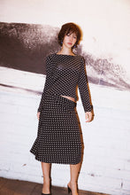 Load image into Gallery viewer, Cowl Back Long Sleeve - Domino Dot
