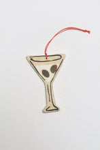 Load image into Gallery viewer, Ceramic Ornament - Olive Martini