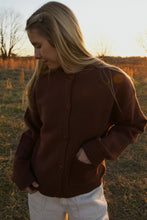 Load image into Gallery viewer, Wool Pocket Cardigan - Brown