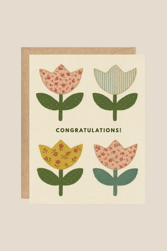 Congratulations Flowers Greeting Card