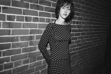 Load image into Gallery viewer, Cowl Back Long Sleeve - Domino Dot