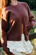 Load image into Gallery viewer, Wool Pocket Cardigan - Brown