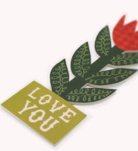 Load image into Gallery viewer, Checkerboard Lily, Love You Greeting Card