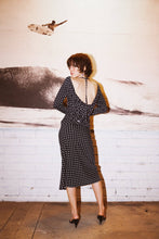 Load image into Gallery viewer, Cowl Back Long Sleeve - Domino Dot