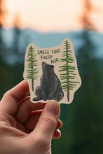 Load image into Gallery viewer, Smell That Fresh Air Bear Sticker