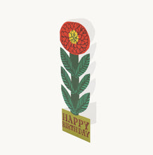 Load image into Gallery viewer, Cheery Flower Tall Birthday Card