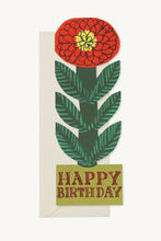 Load image into Gallery viewer, Cheery Flower Tall Birthday Card