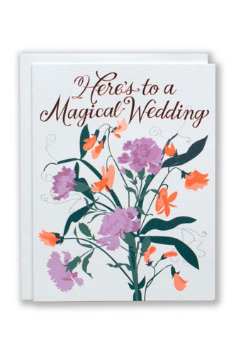 Here's To A Magical Wedding Card