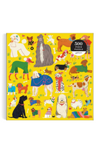 Load image into Gallery viewer, Fashionable Dogs 500 Piece Puzzle