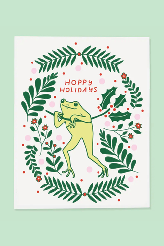 Froggy Holiday Card