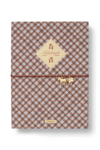 Load image into Gallery viewer, Petals &amp; Plaid Fabric Lined Notebook