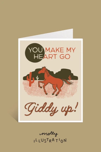 Giddyup! Western Romance Card