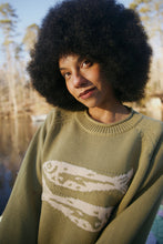 Load image into Gallery viewer, Cotton Fish Sweater - Green