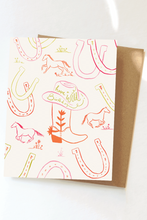 Load image into Gallery viewer, Western Cowgirl Birthday Greeting Card