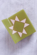 Load image into Gallery viewer, Strawberry Matcha Quilt Hair Claw