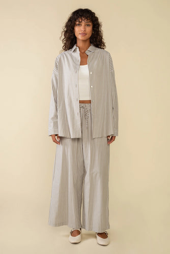 Savannah Striped Culotte Pants