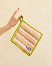 Load image into Gallery viewer, Ladybug Stripe Quilted Pot Holder
