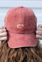 Load image into Gallery viewer, Shrimp Embroidered Hat - Washed Brick