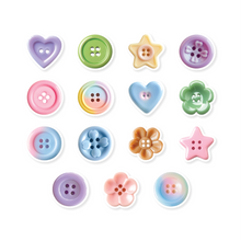 Load image into Gallery viewer, Sticker Flakes - Whimsical Buttons