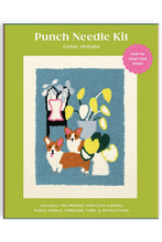 Load image into Gallery viewer, Corgi Friends Punch Needle Kit